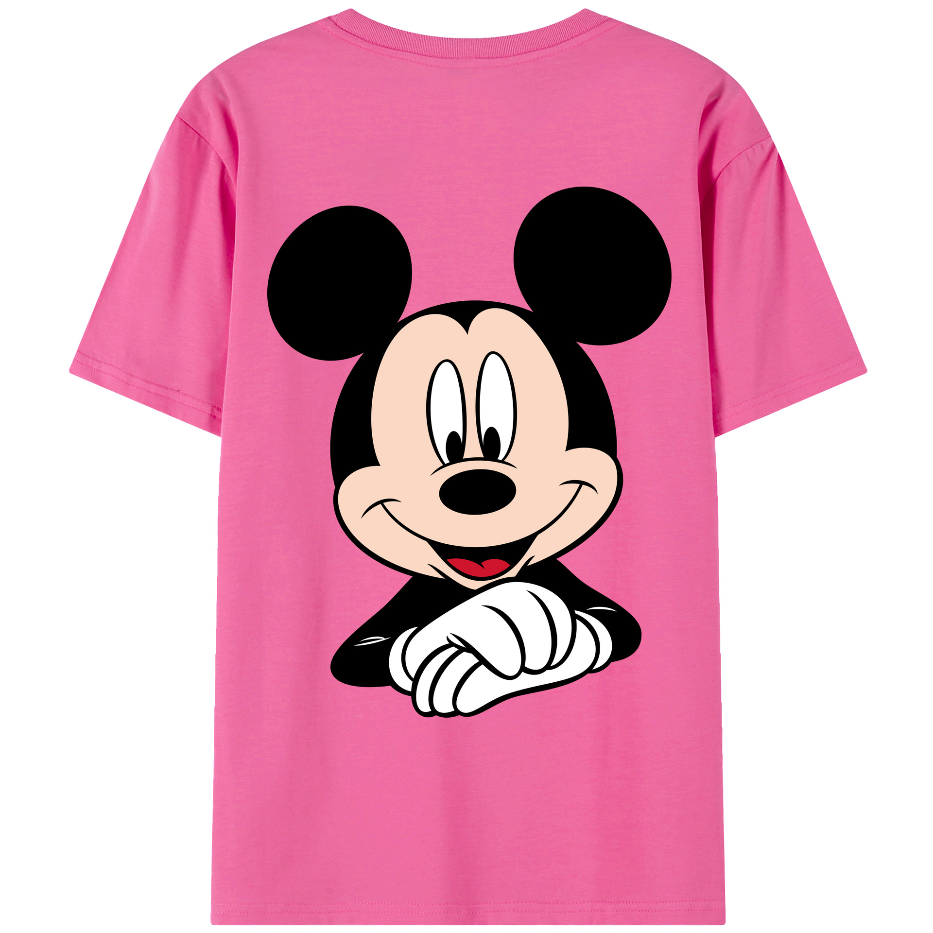 （画像用） ミッキーマウス Mickey Mouse レディース半袖Tシャツ(バックプリント)